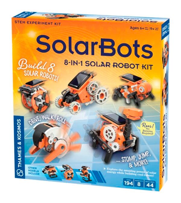 Thames and Kosmos SolarBots: 8-in-1 Solar Robot Kit, Item Number 2040459